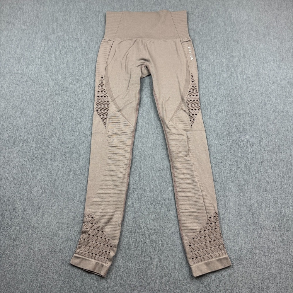 Gymshark Leggings Small Beigie Energy Seamless High High Waisted Stretch Pants